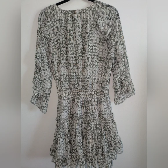 Misa Los Angeles Penelope Floral Print Ruffle Mini Dress Size S NWOT - Picture 4 of 6